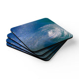 Blue Barrel Coaster Set