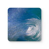 Blue Barrel Coaster Set