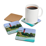 Jupiter Lighthouse Blue Coaster Set